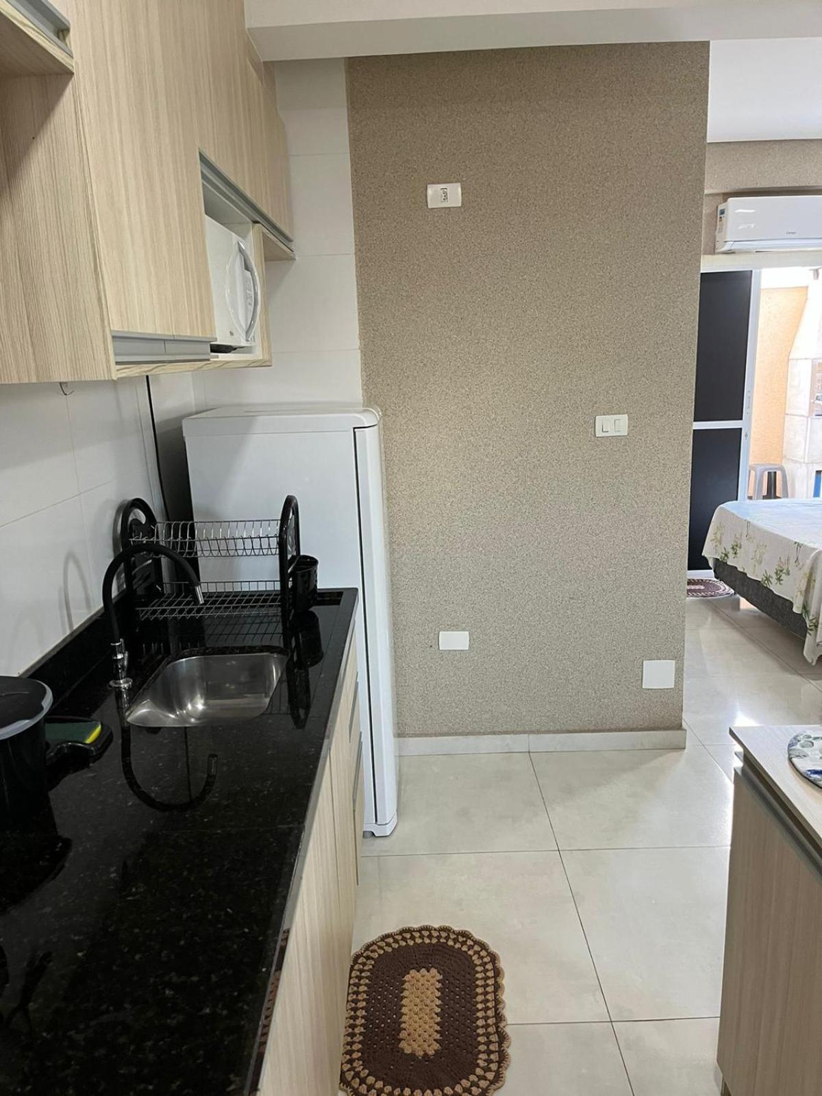 Flat Novo Em Olimpia Com Churrasqueira E Varanda Privativa Exterior photo