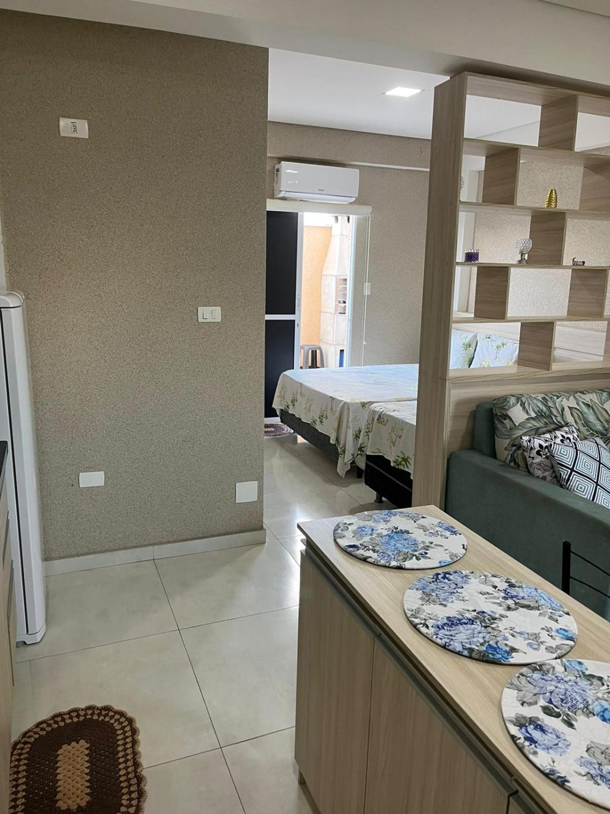 Flat Novo Em Olimpia Com Churrasqueira E Varanda Privativa Exterior photo